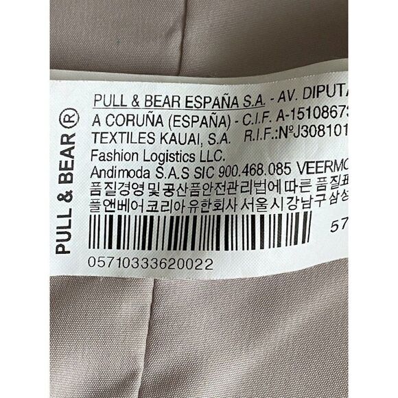 PULL & BEAR Windbreaker Full Zip Hooded Dusty Rose Jacket Women’s Sz S - Picture 11 of 15